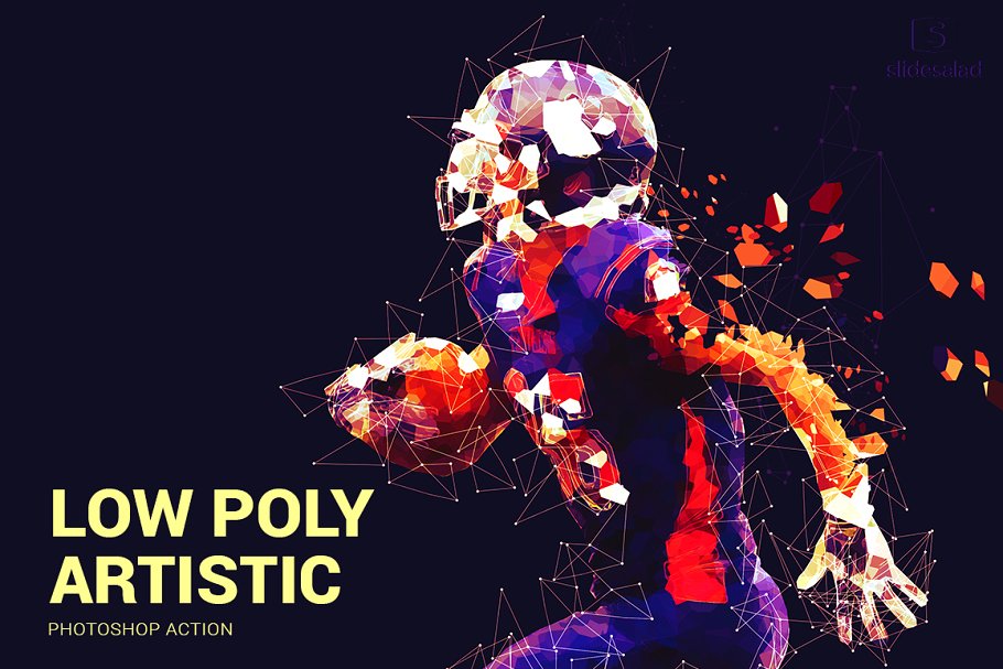 Download Low Poly Artistic Photoshop Action