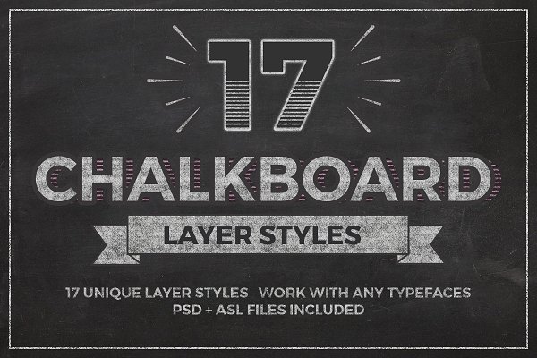 Download Chalkboard Layer Styles