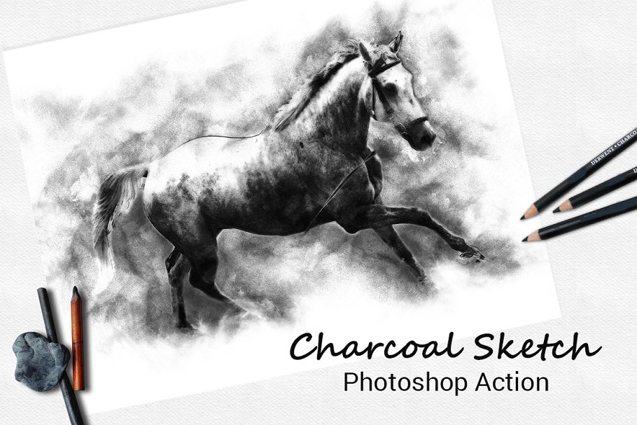 Download Charcoal Sketch Photoshop Action