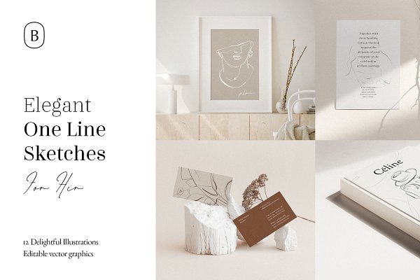 Download Elegant One Line Sketches vol.2