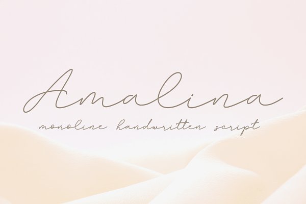 Download Amalina Monoline Script Font