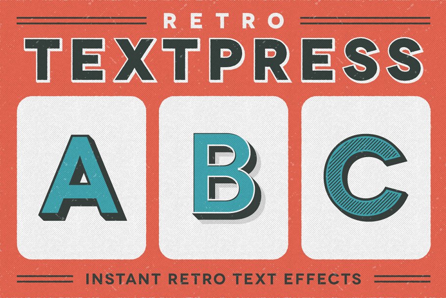 Download Retro Textpress – Illustrator Styles