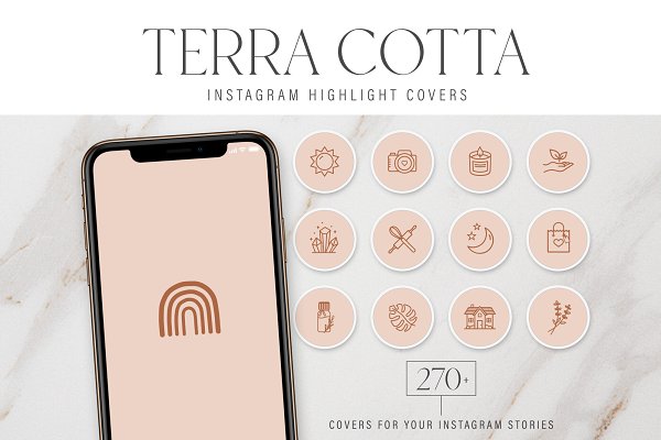 Download Terra Cotta Instagram Story Covers