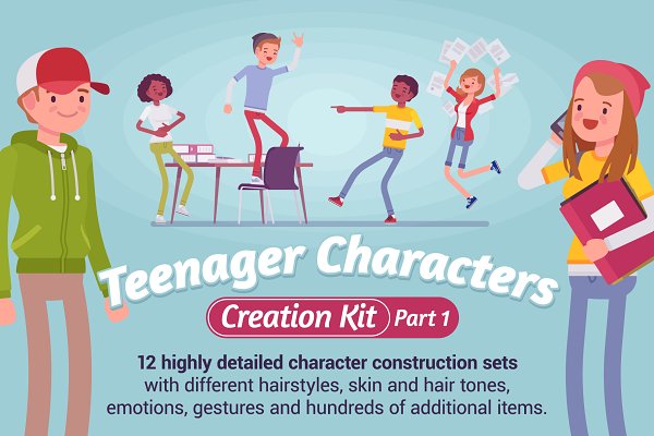 Download Teenager Characters Creation Kit