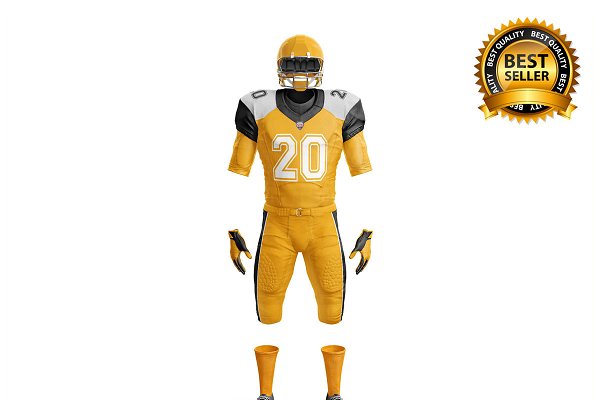 Download American Football Uniform 3d model