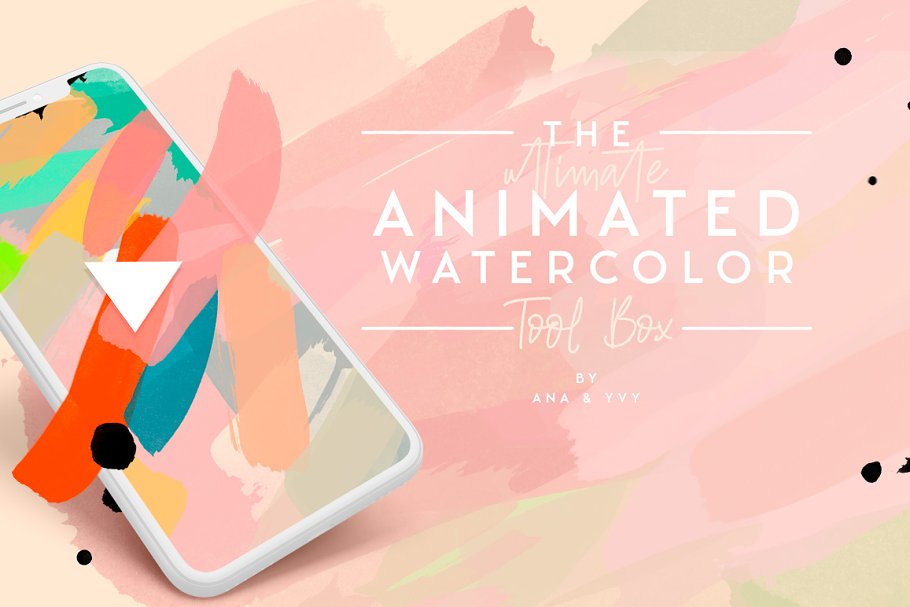 Download animated watercolor paint strokes