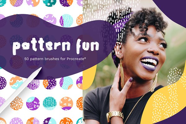Download Pattern Fun – 50 Procreate brushes