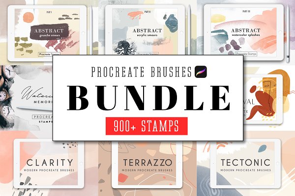 Download All Procreate Stamp Brushes Bundle