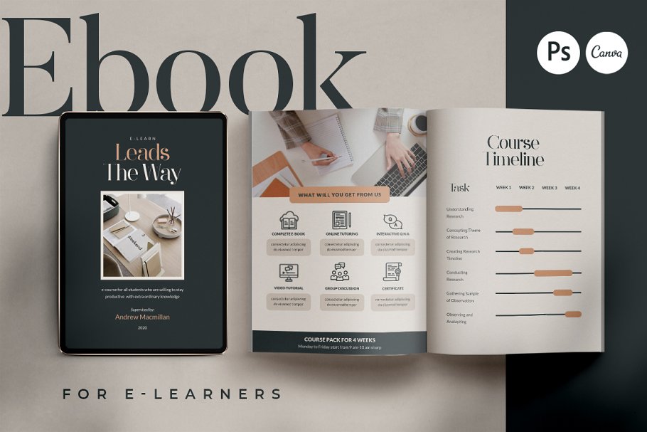 Download eBook for eCourse Tutor | CANVA PS