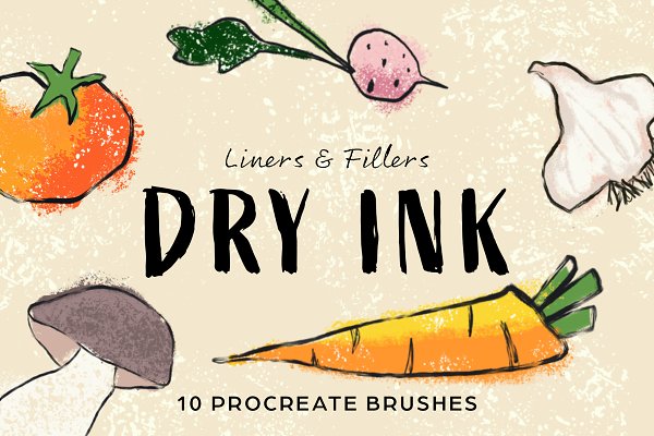 Download Dry Ink Procreate Brushes