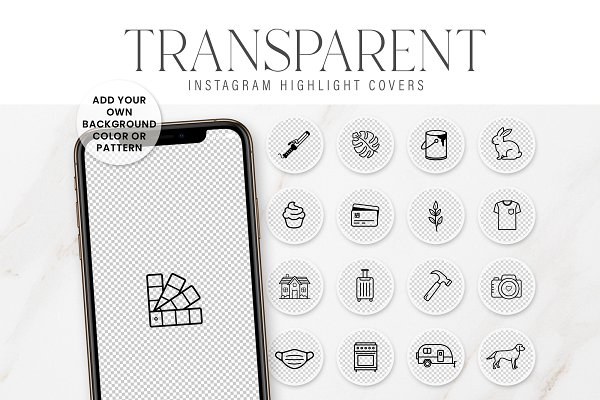Download Transparent Black Instagram Icons