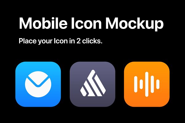 Download Mobile OS Icon Template Mockup - PSD
