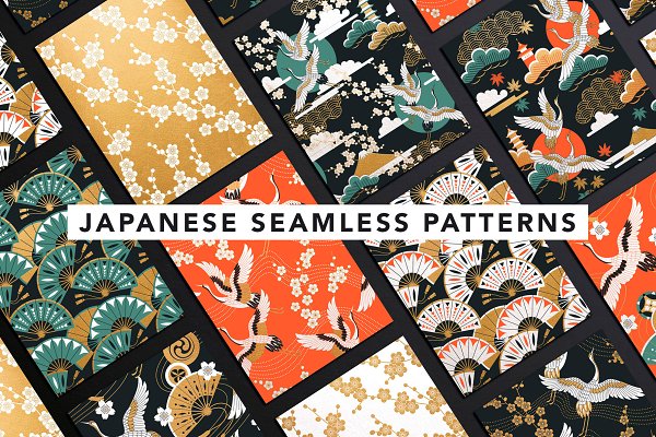 Download Japanese seamless patterns.