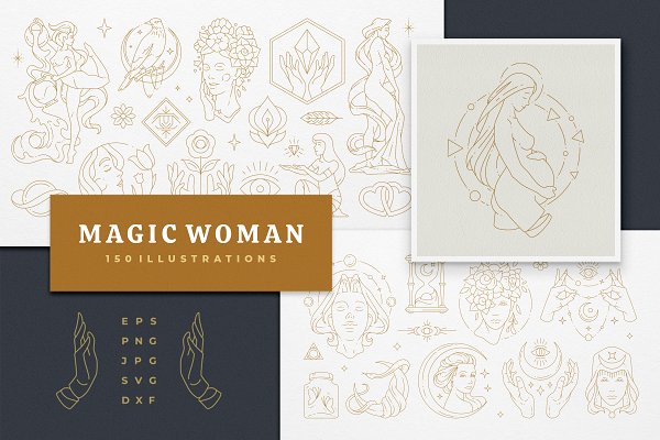 Download Magic Woman Feminine Illustrations