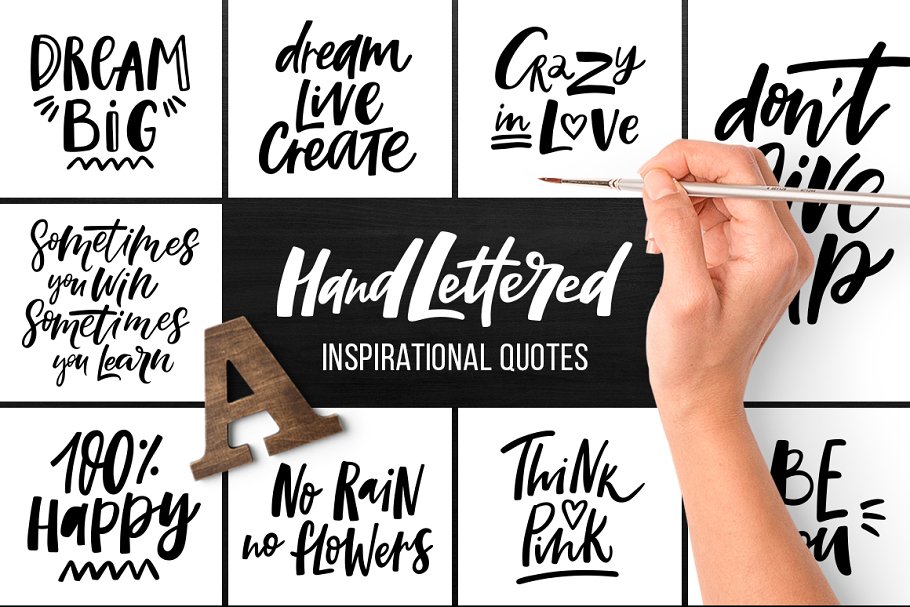 Download 32 Hand lettered quotes