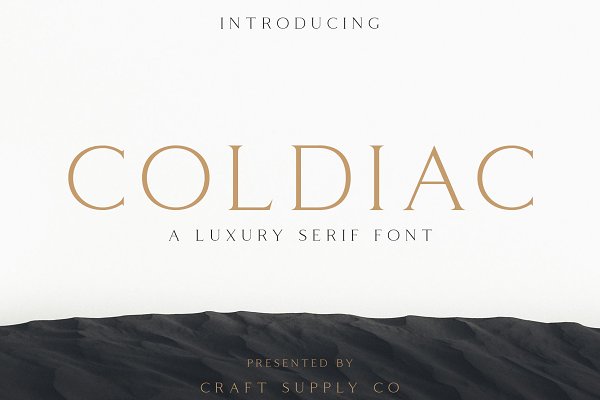 Download Coldiac - Luxury Serif Font