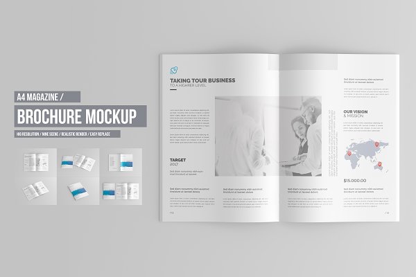 Download A4 Brochure / Catalog Mock-Up