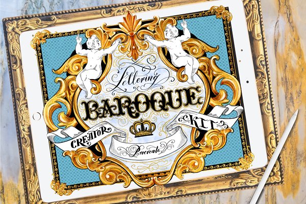 Download Baroque Lettering Creator Kit