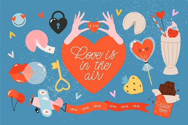 Download Valentine's day / love illustrations