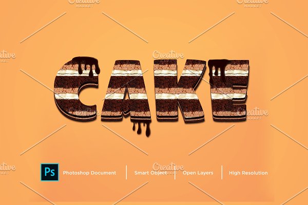 Download Cake Text Effect & Layer Style