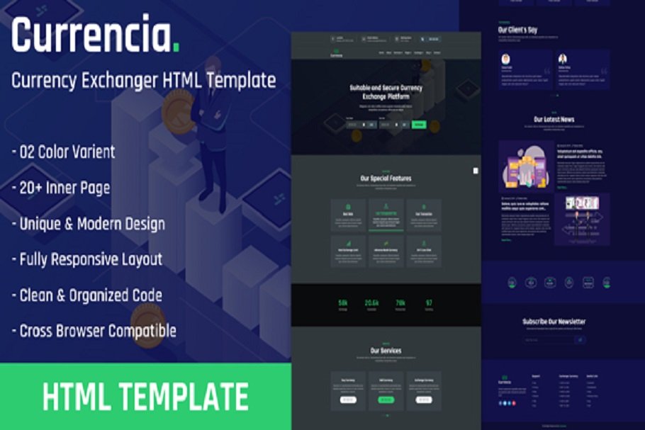 Download Currency Exchanger HTML Template