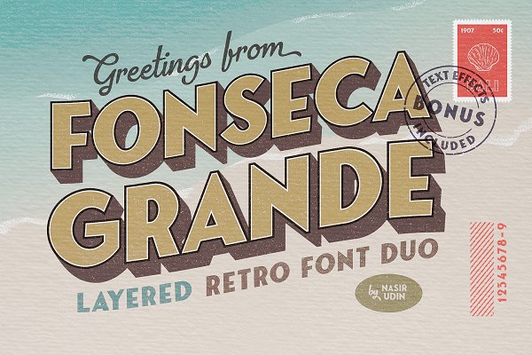Download Fonseca Grande ~ Font Duo +BONUS