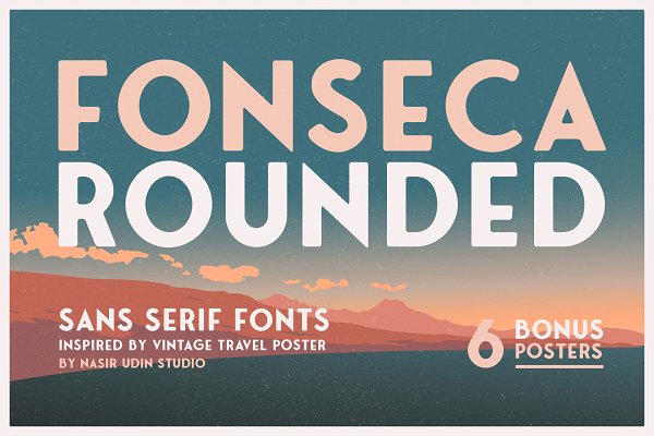 Download Fonseca Rounded +BONUS RETRO POSTERS