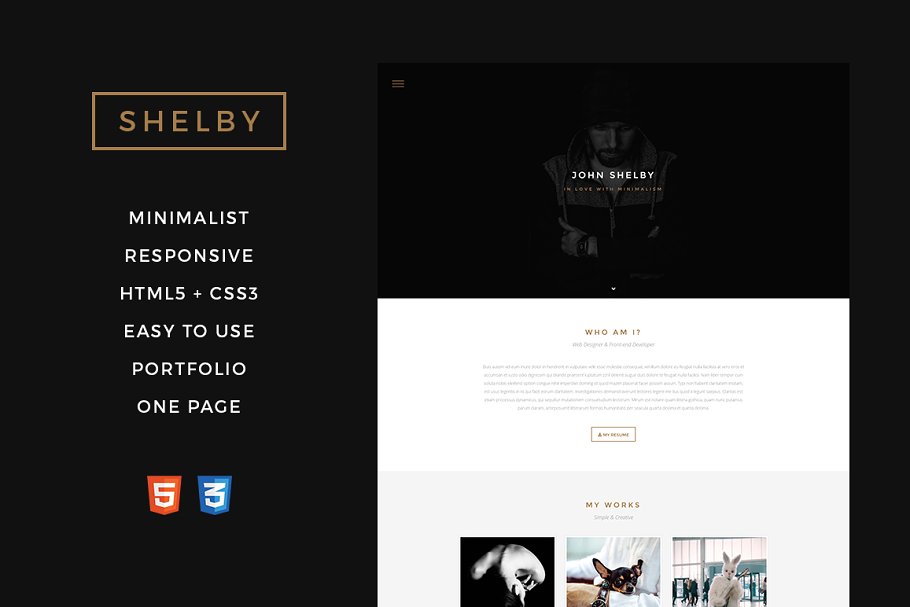 Download Shelby - One Page HTML5 Template