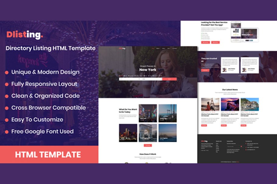 Download dListing - Listing HTML Template