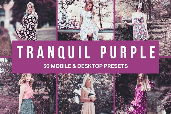 Download 50 Tranquil Purple Lightroom Presets