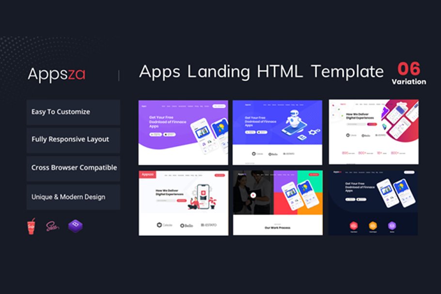 Download Appsza - App Landing Page Template