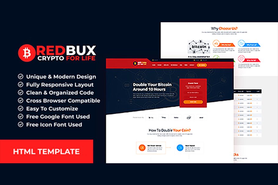 Download RedBux - Bitcoin Doubler Template