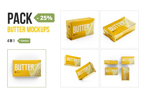 Download Butter 200g. Pack 4 in 1 + bonus