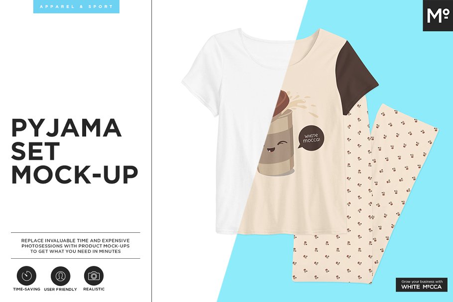 Download Pyjama Set Mock-up