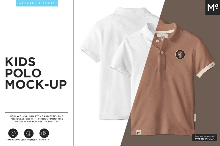 Download Kids Polo Shirt Mock-up