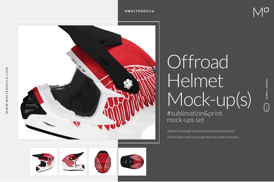 Download Offroad Sport Helmet Mock-ups Set