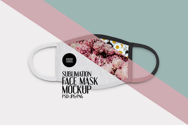 Download Sublimation face mask mockup