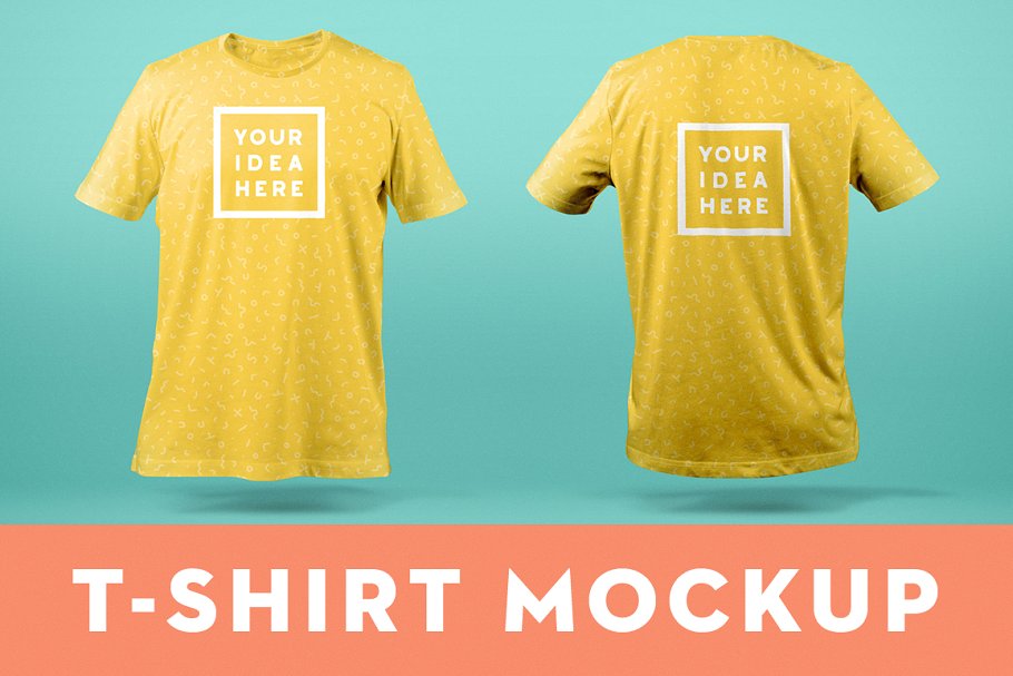 Download T-Shirt Mockup Template Front & Back