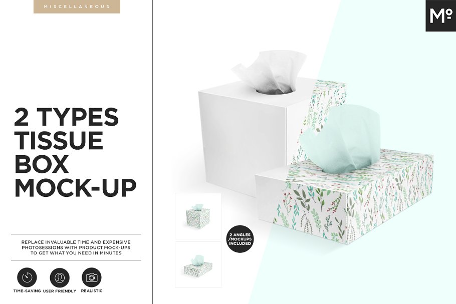 Download 2 Types Tissue Box Mock-ups