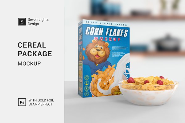 Download Cereal Package Mockup