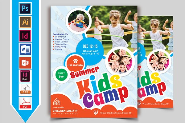 Download Kids Summer Camp Flyer Vol-04