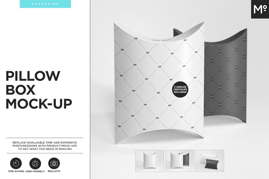 Download Pillow Box Mock-ups Set