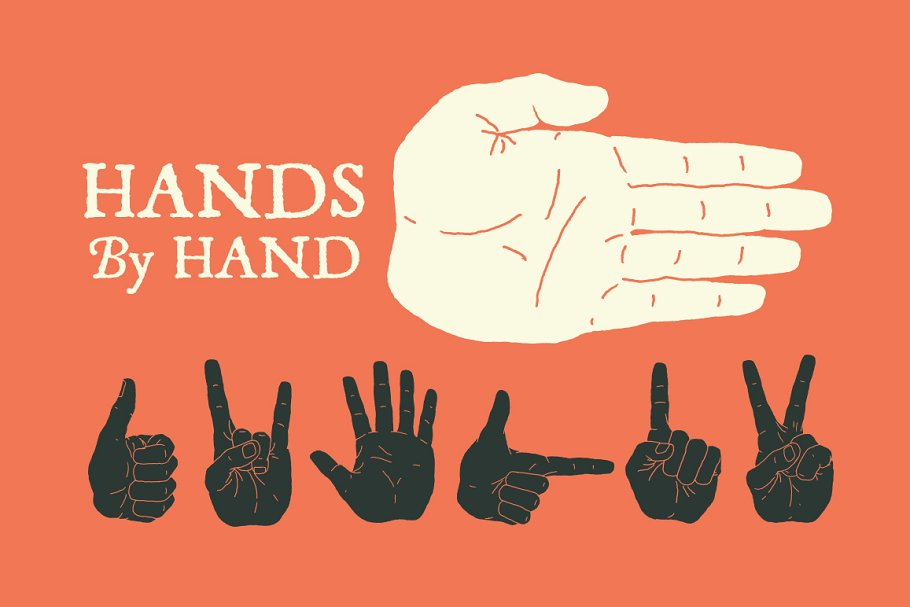 Download Hand Illustrated Hands and Fists