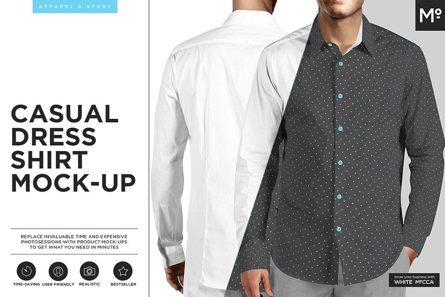 Download Casual Dress Shirt Mock-ups Set
