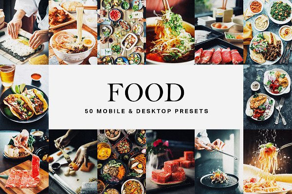 Download 50 Food Lightroom Presets & LUTs