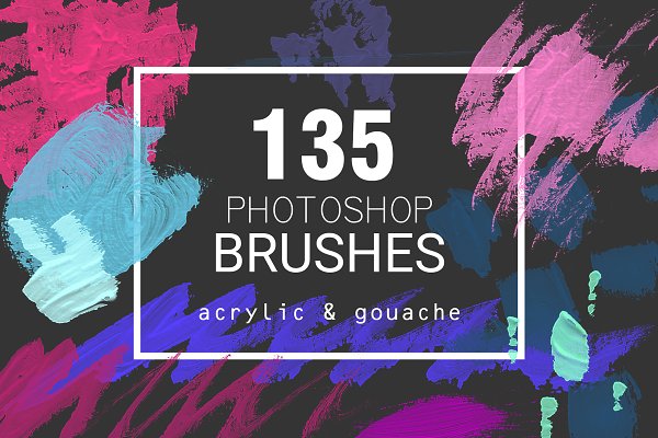 Download Acrylic&Gouache - 135 PS brushes