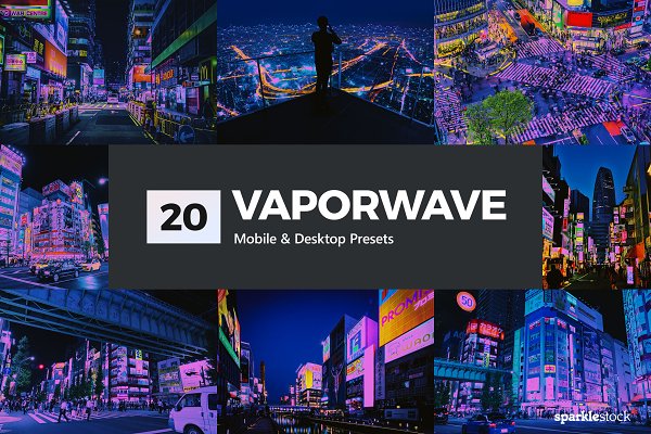 Download 20 Vaporwave Lightroom Presets LUTs