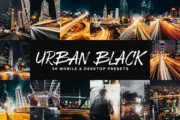 Download 50 Urban Black Lightroom Presets