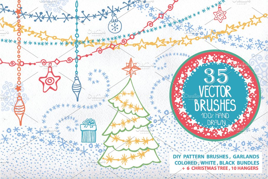 Download Christmas holiday brushes