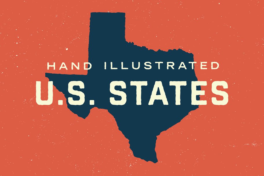 Download 50 States - Hand Illustrated